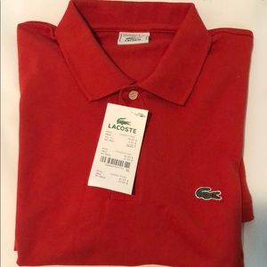 Men’s Lacoste red short sleeve size 7 (Large-us)